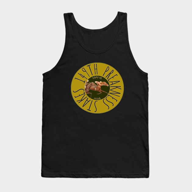 149th Preakness Stakes horse racing design Tank Top by Ginny Luttrell